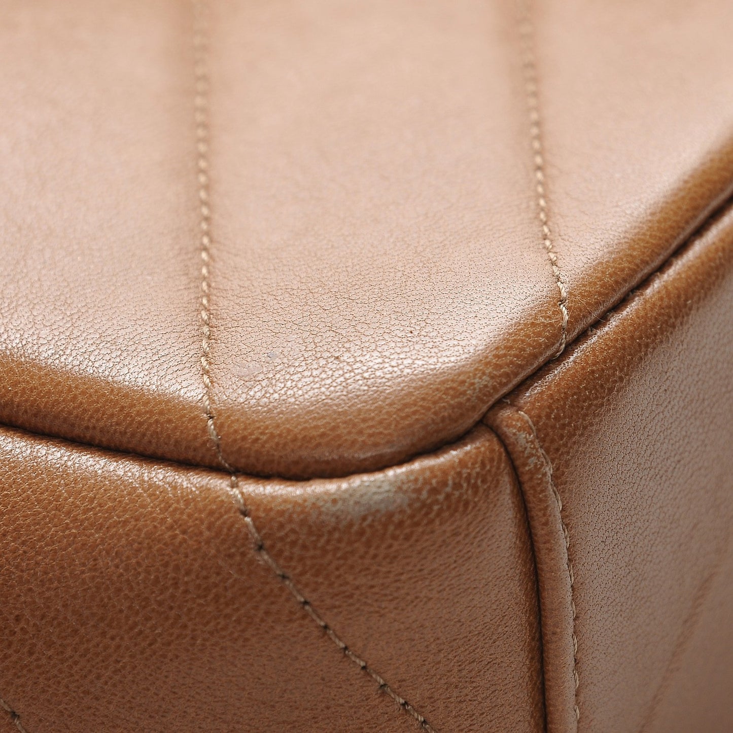 Lambskin Chevron Mini Coco Envelope Flap Beige