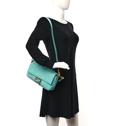 Fendi Nappa FF 1974 Embossed Baguette Tiffany 2 of 8