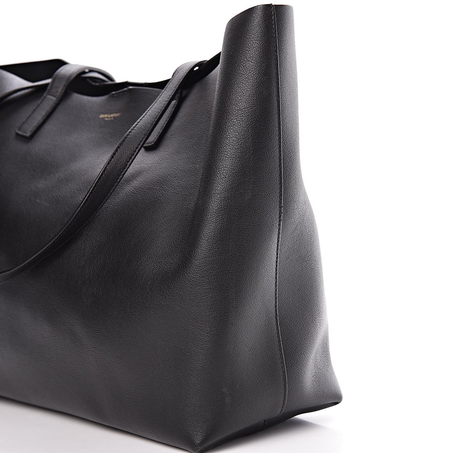 Calfskin Large Shopping Tote Black