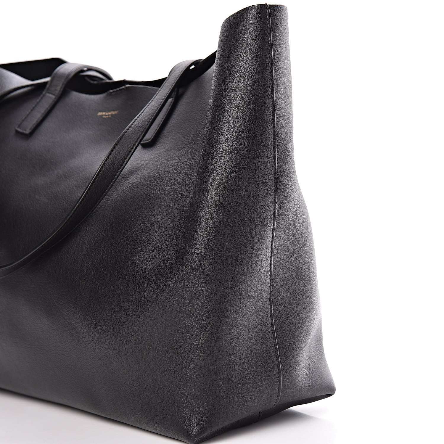 Saint Laurent Calfskin Large Shopping Tote Black 17 of 17