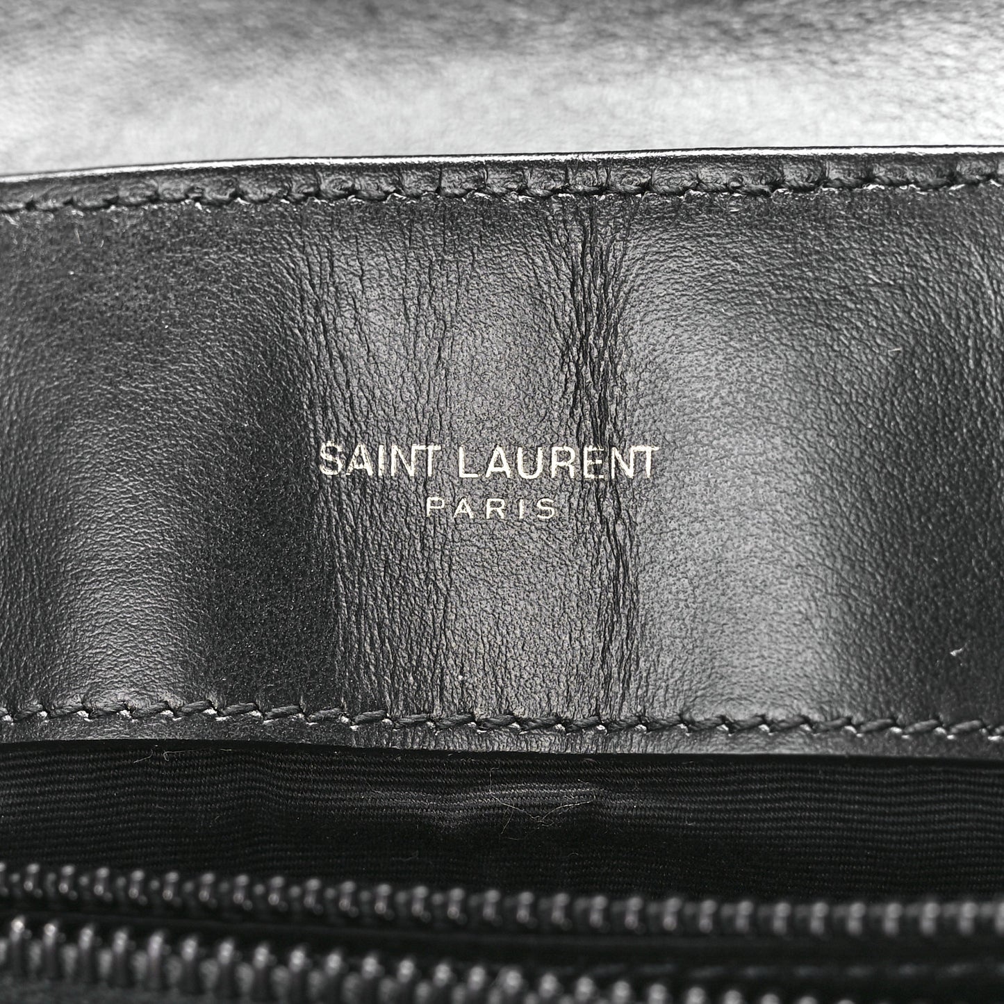 Calfskin Y Quilted Monogram Monochrome Medium Loulou Chain Satchel Black