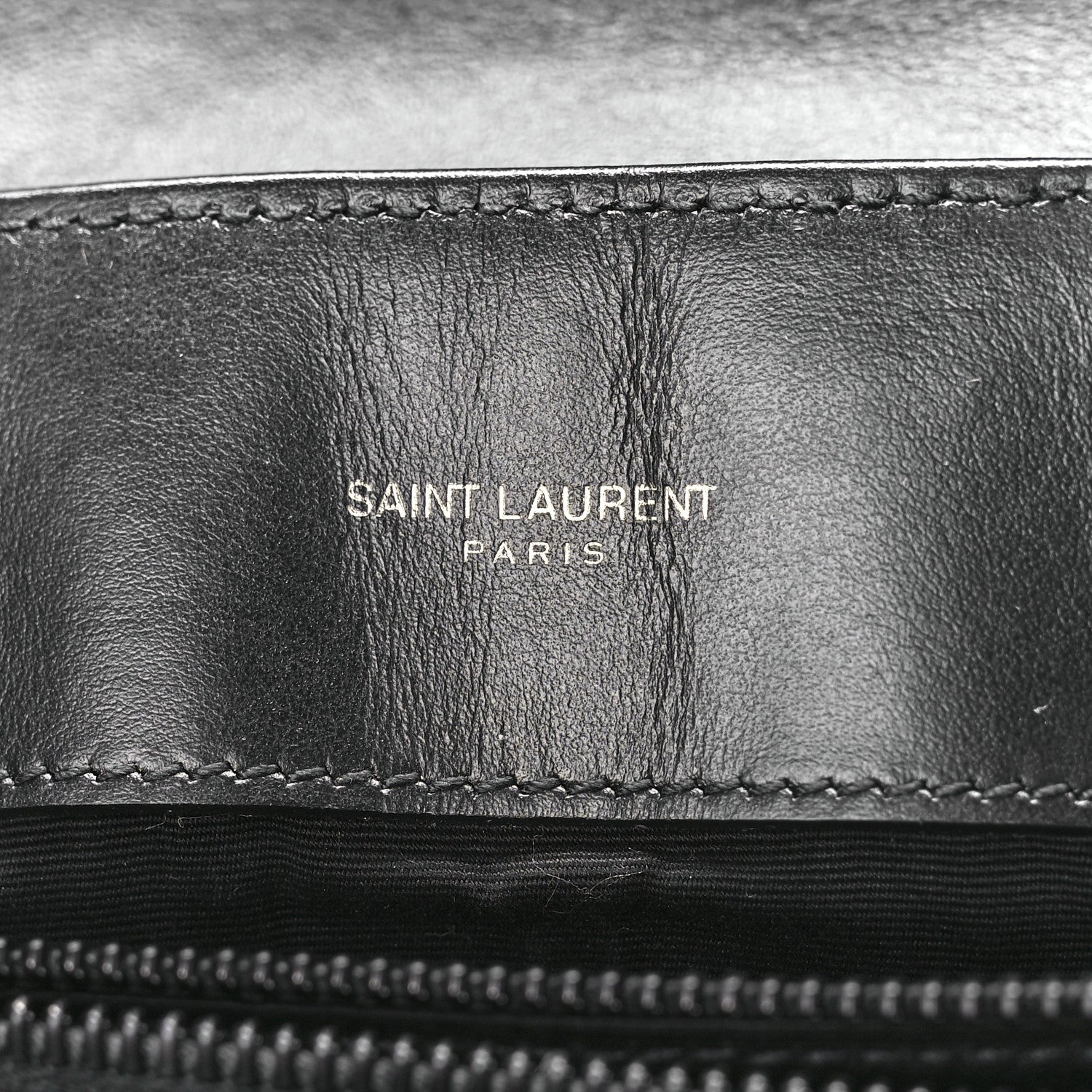Saint Laurent Calfskin Y Quilted Monogram Monochrome Medium Loulou Chain Satchel Black 5 of 11