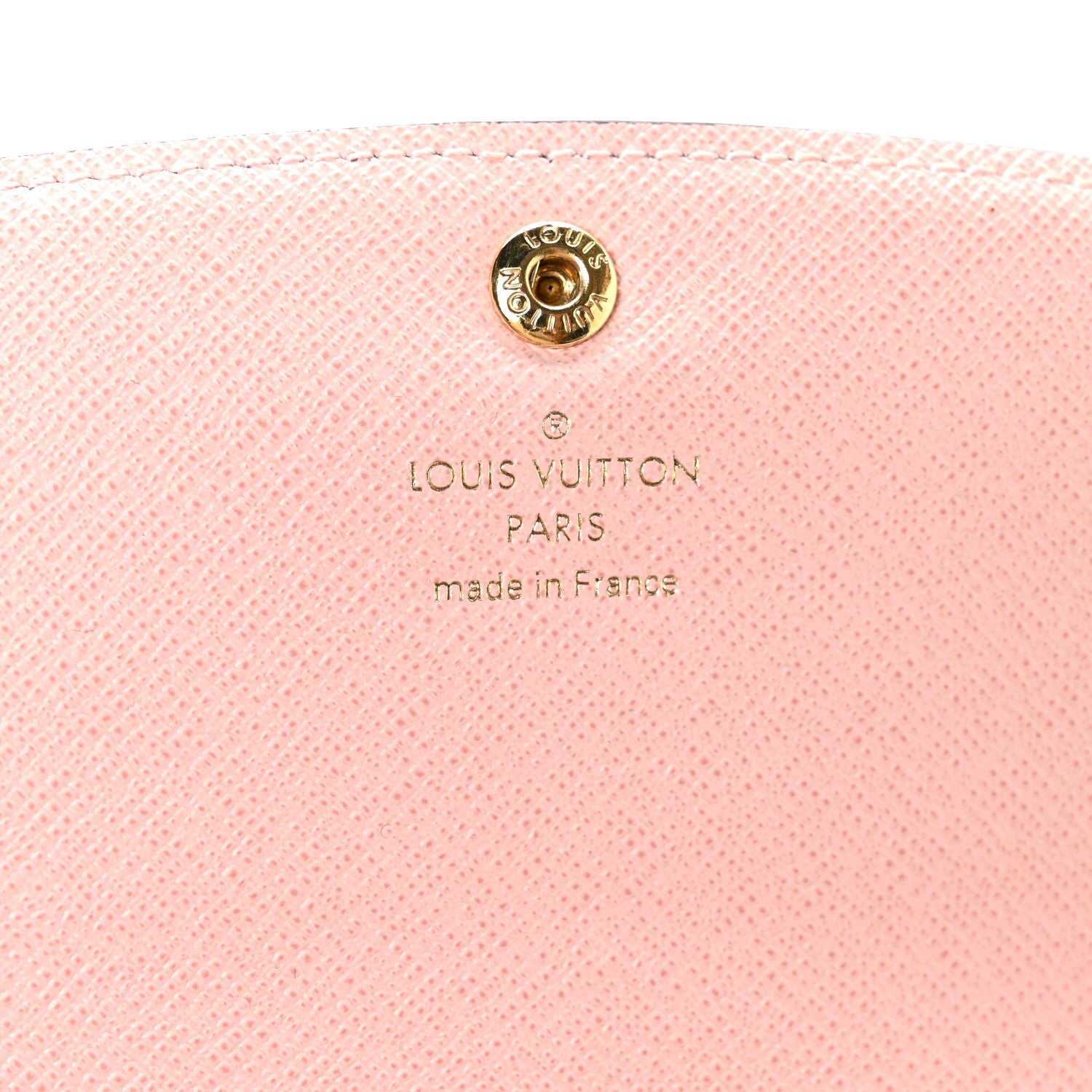 Louis Vuitton Damier Ebene Emilie Wallet Rose Ballerine 6 of 7
