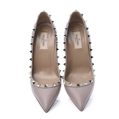 Valentino Garavani Calfskin Rockstud 85mm Pumps 36.5 Poudre 5 of 9