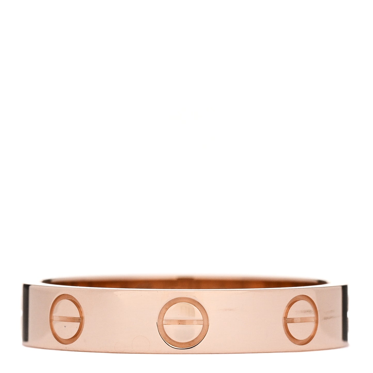 18K Pink Gold 3.5mm LOVE Wedding Band Ring 53 6.5