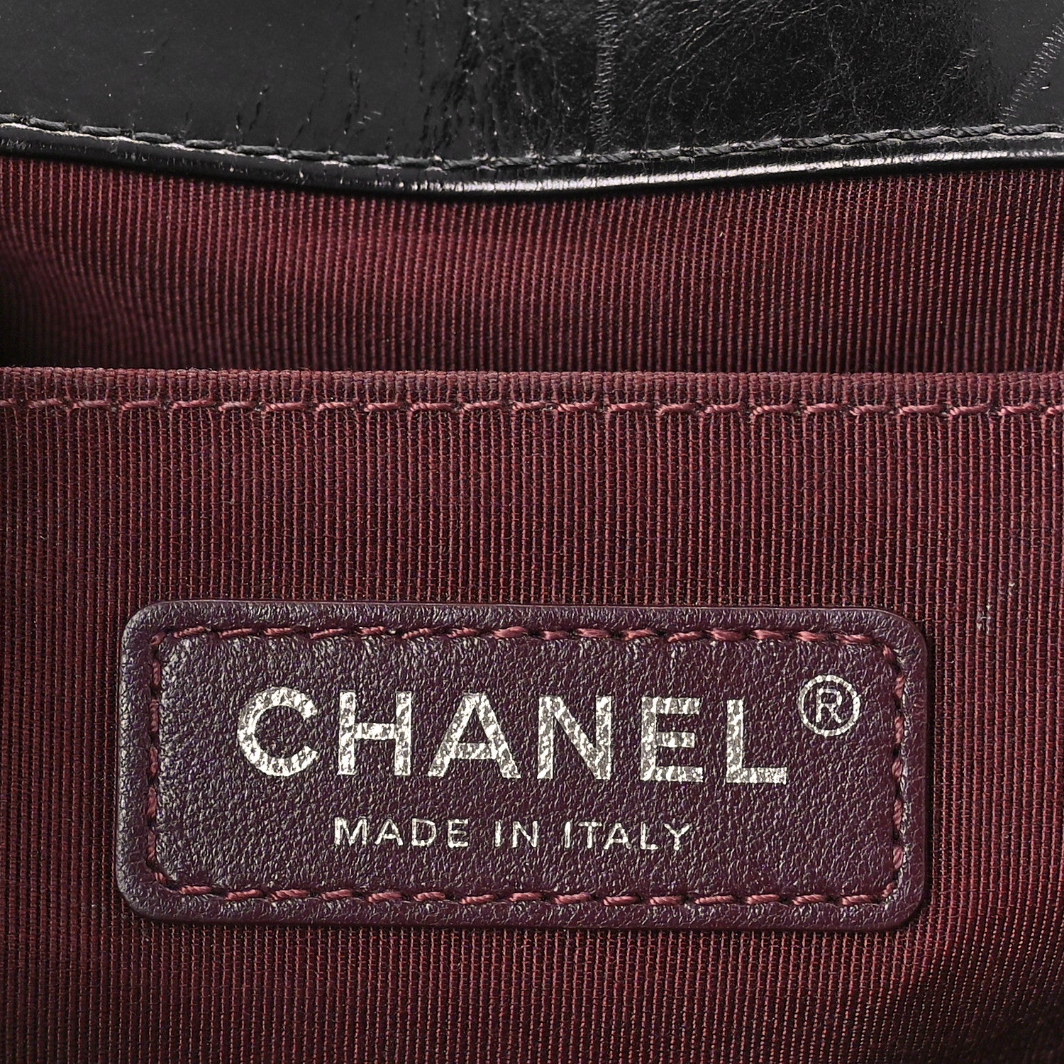 Chanel Glazed Calfskin Quilted Medium Boy Chained Flap Black 6 of 11