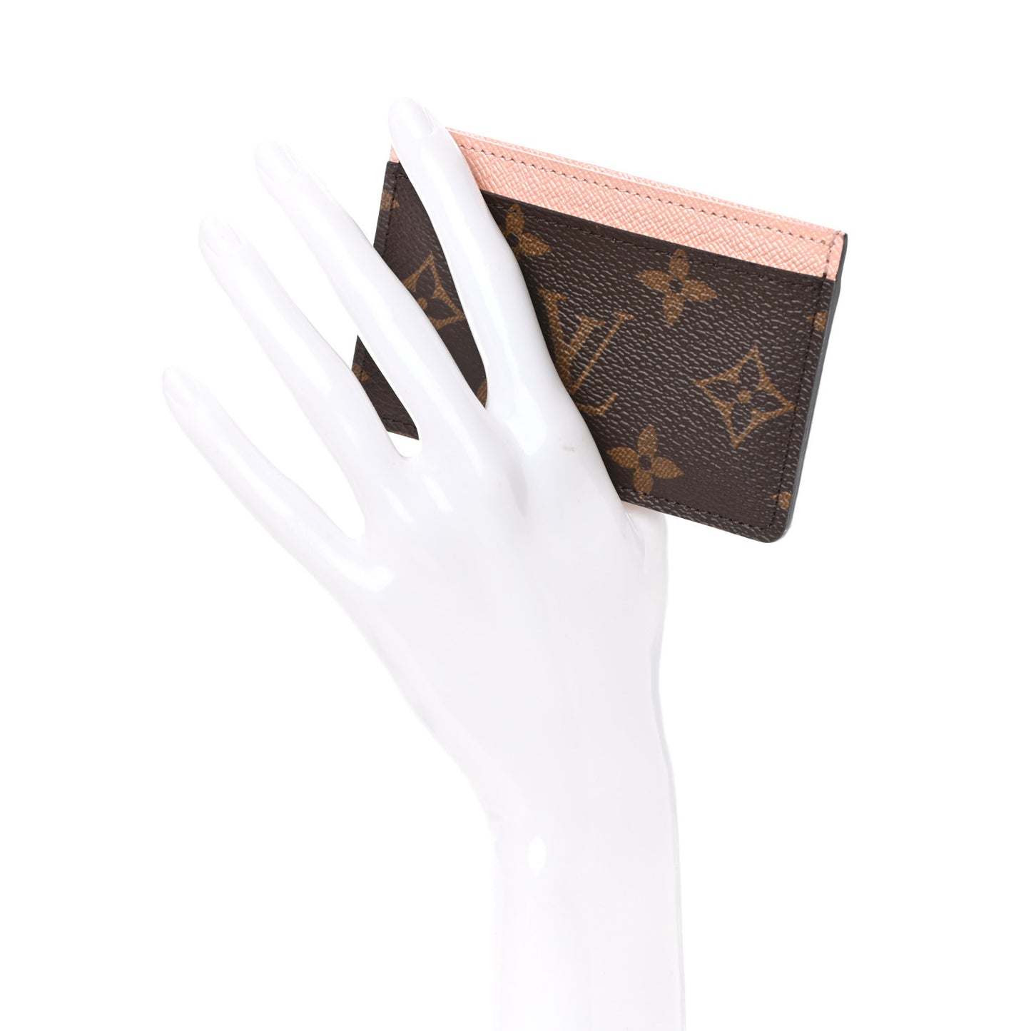Monogram Card Holder Rose Nacre