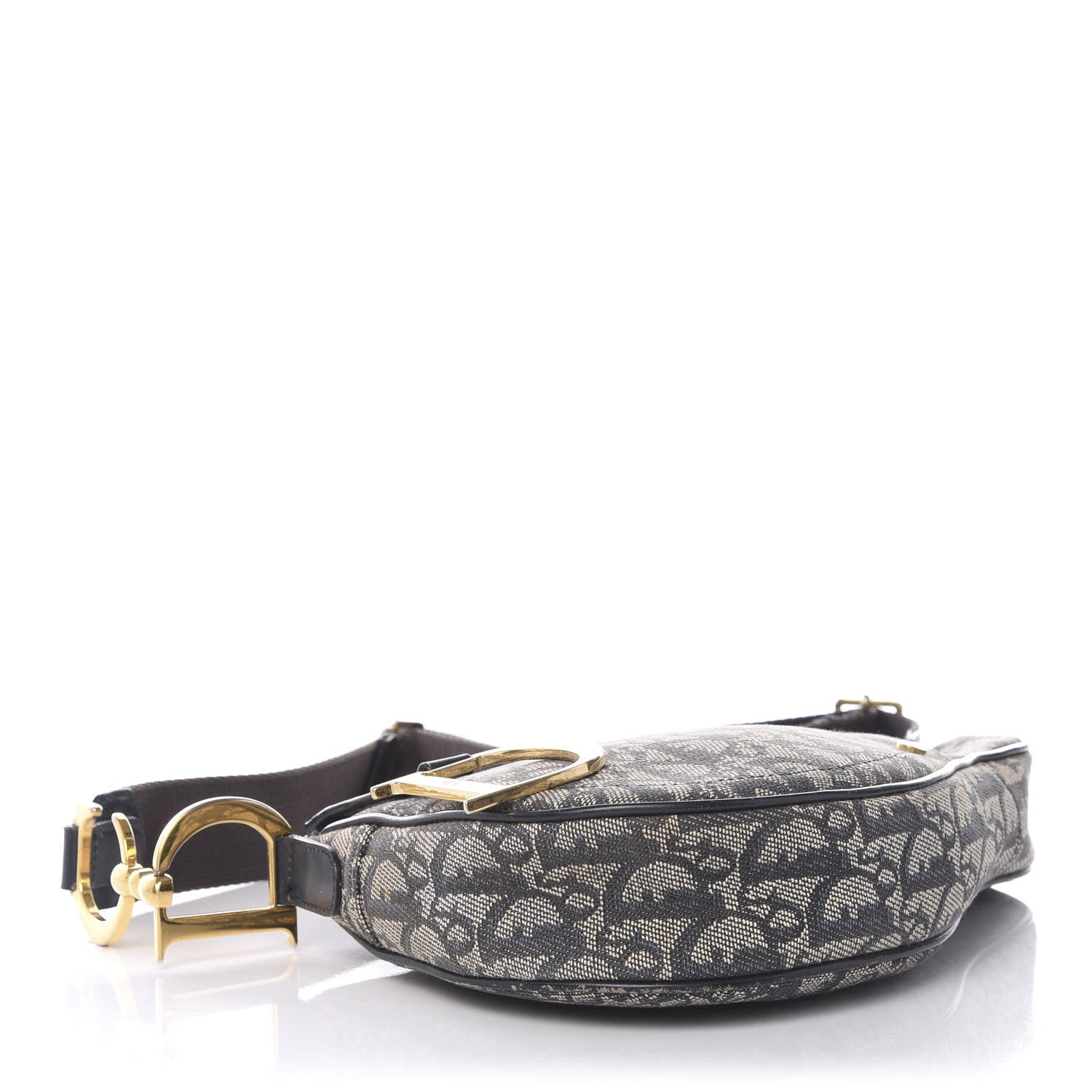 Christian Dior Monogram Saddle Pochette Blue 3 of 10