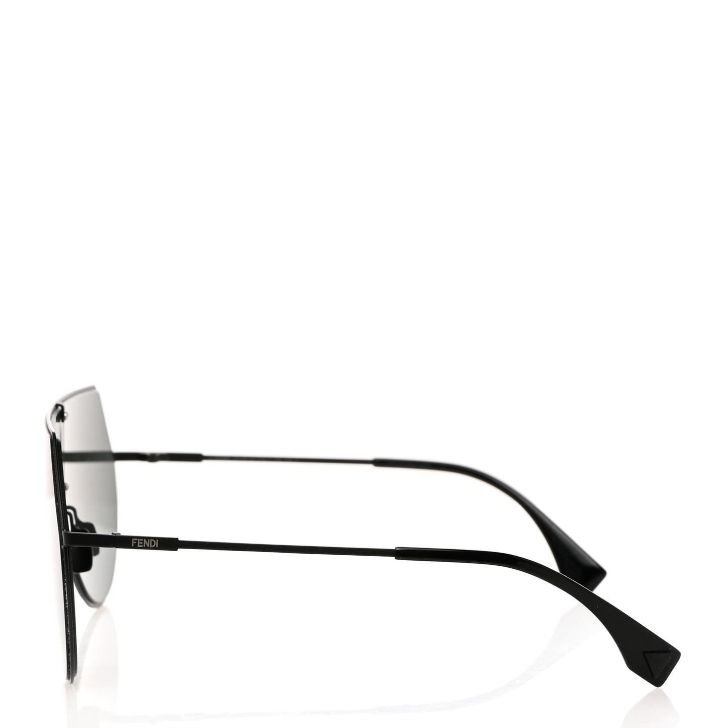 Metal Mirrored Eyeline Sunglasses FF 0193/S Black
