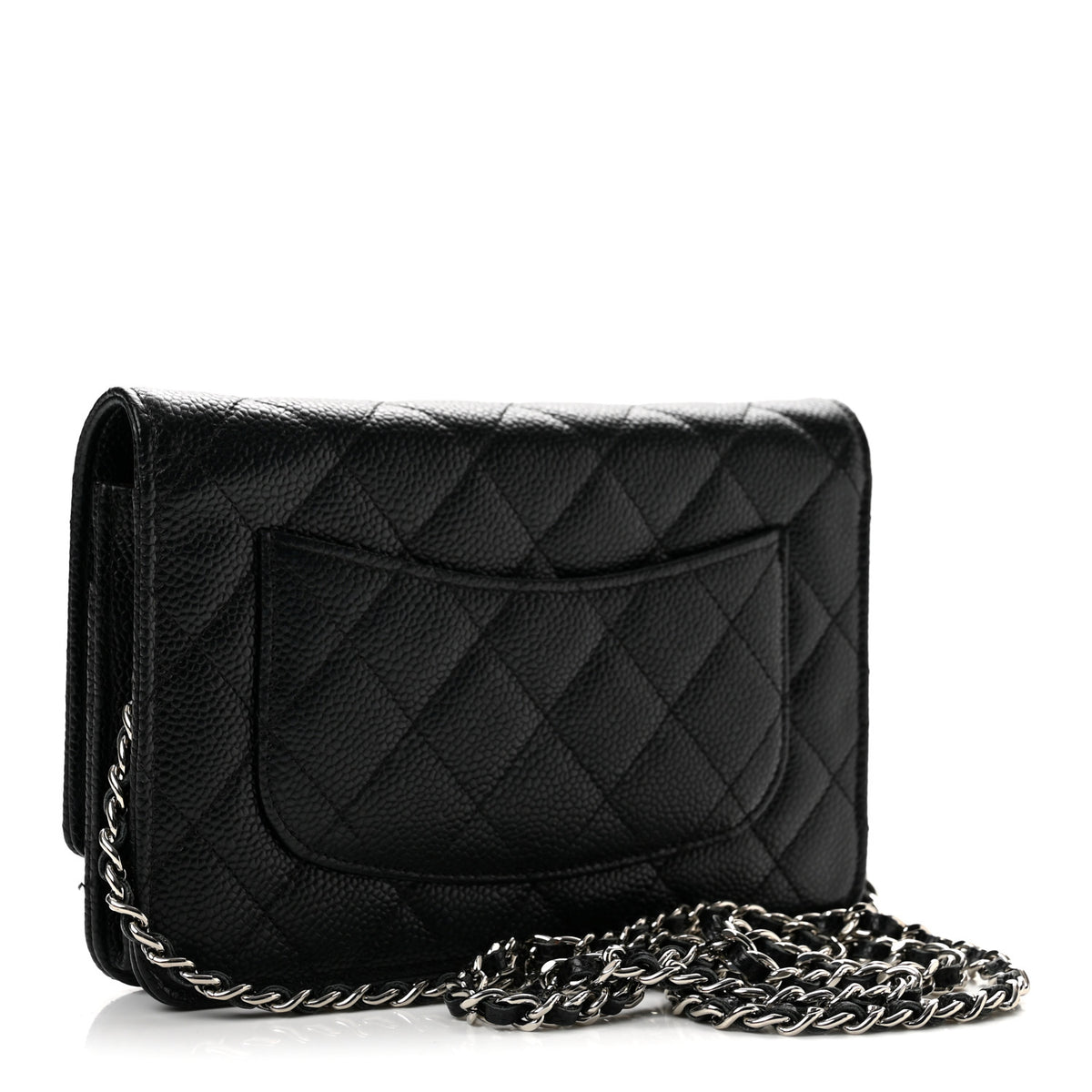 Chanel Caviar Quilted Wallet on Chain WOC Black 3 of 14
