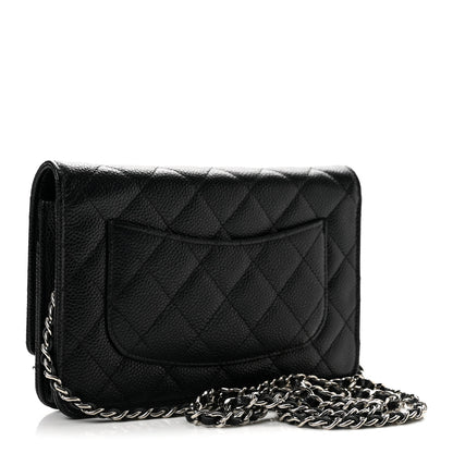 Chanel Caviar Quilted Wallet on Chain WOC Black 3 of 14