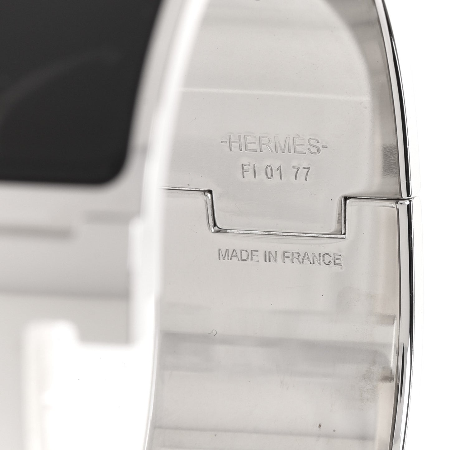 Enamel Wide Clic Clac H Bracelet PM Black