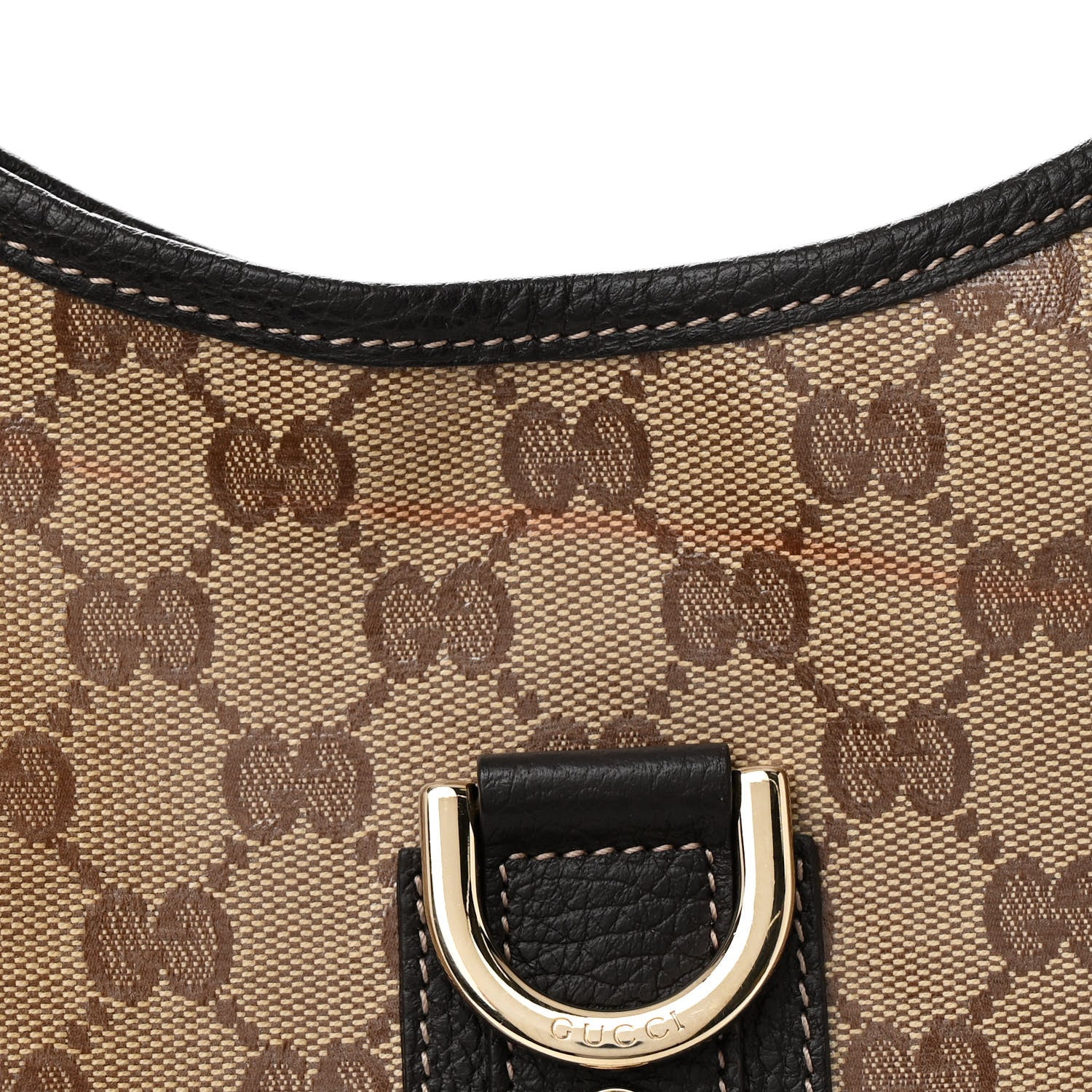 Gucci Crystal Monogram Large Abbey D Ring Hobo Dark Brown 8 of 10