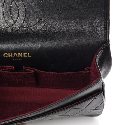 Chanel Lambskin Quilted Medium Double Flap Bijoux Chain Black 18 of 21