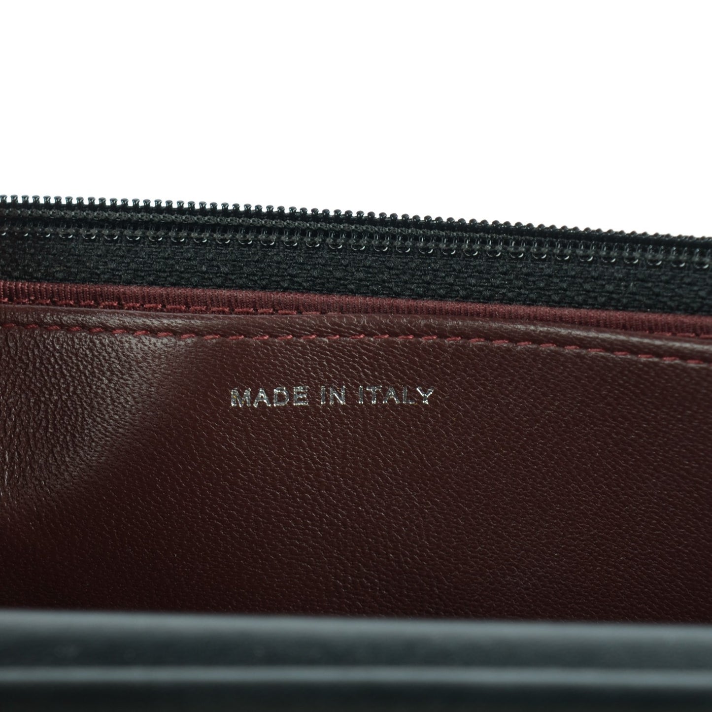 Lambskin Quilted Wallet On Chain WOC Black