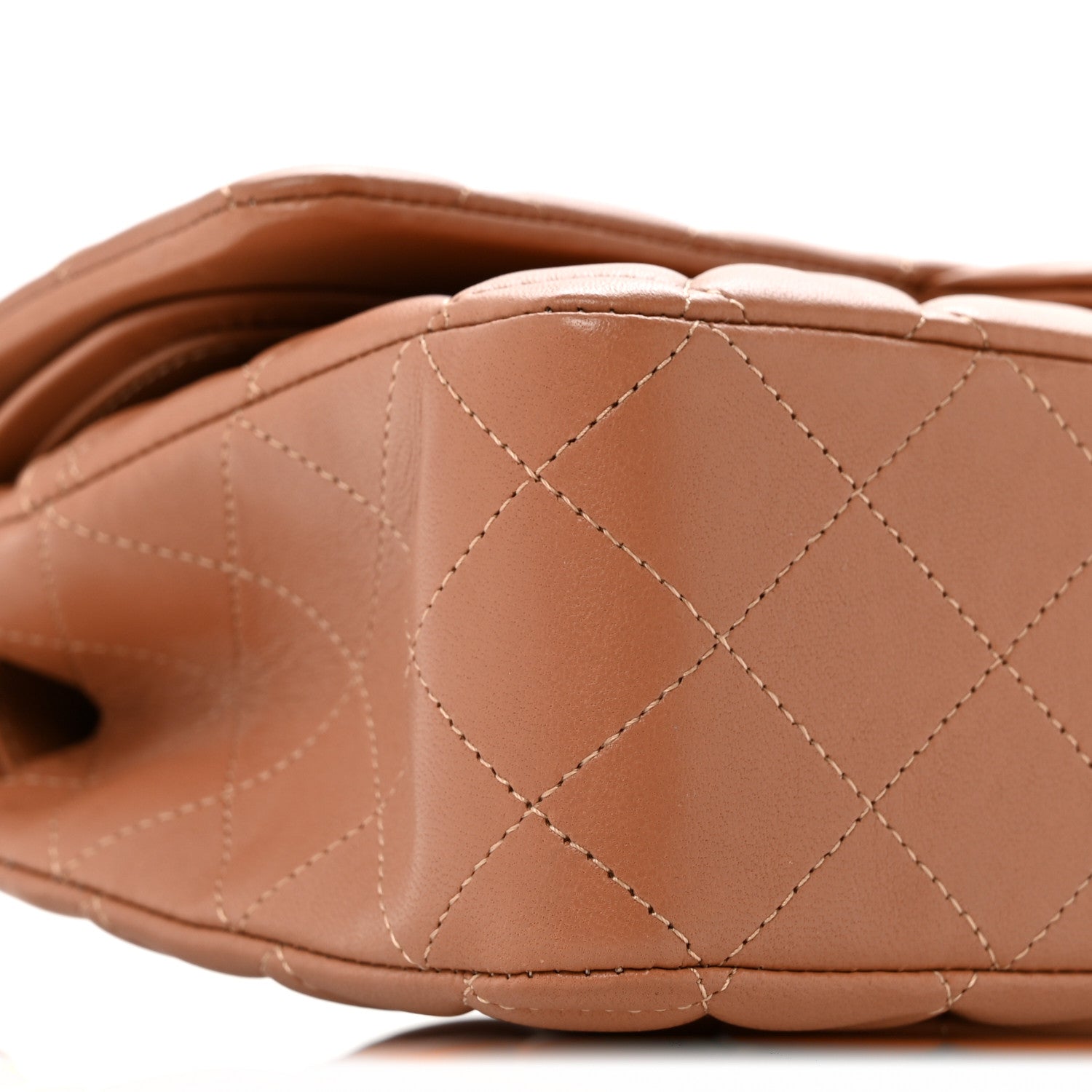 Chanel Lambskin Quilted Medium Double Flap Brown 9 of 11