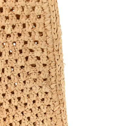 Louis Vuitton Raffia Calfskin Forte Del Marmi OnTheGo MM Natural Fuchsia 13 of 13