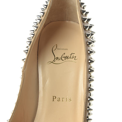 Christian Louboutin Nappa Spikes 140 Platform Pumps 36 Nude 7 of 7