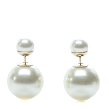 Christian Dior Pearl Mise En Dior Tribal Earrings 1 of 5