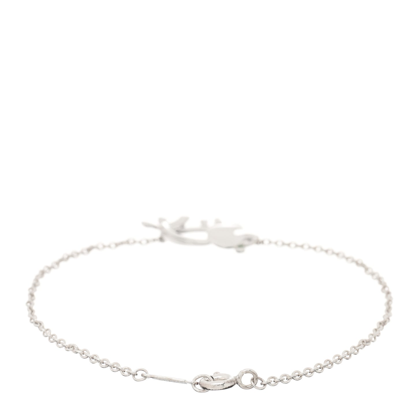Sterling Silver Tsavorite Save the Wild Elephant Bracelet