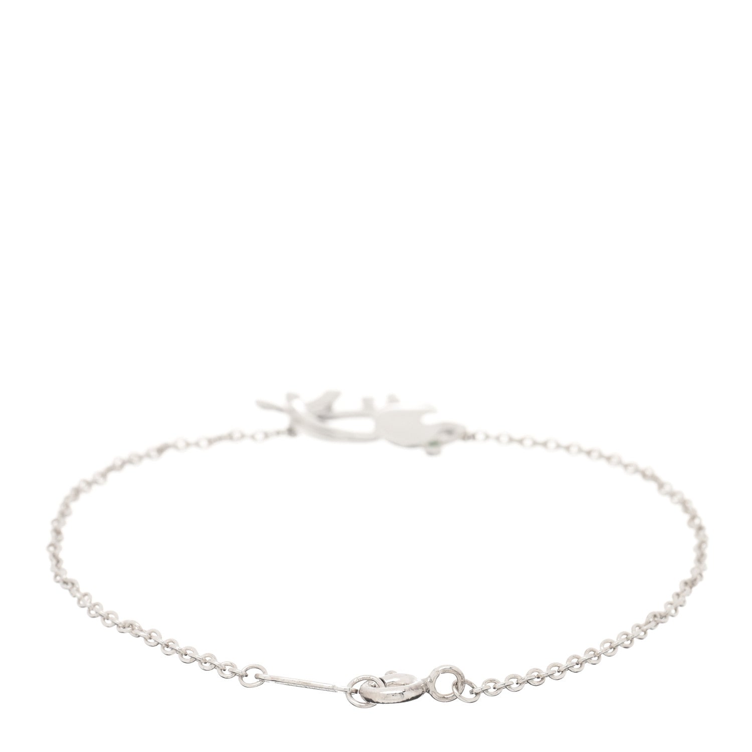 Tiffany Sterling Silver Tsavorite Save the Wild Elephant Bracelet 2 of 3