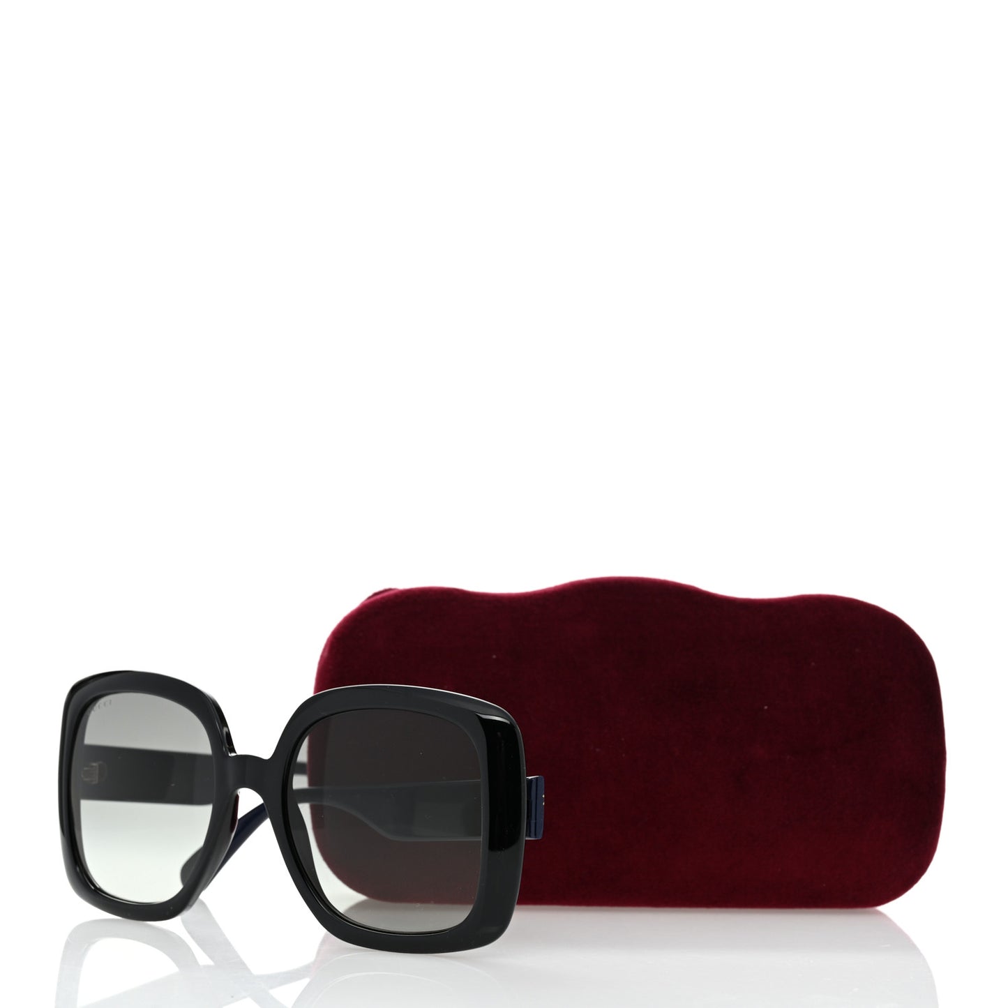 Acetate Square GG Web Sunglasses GG0713S Black