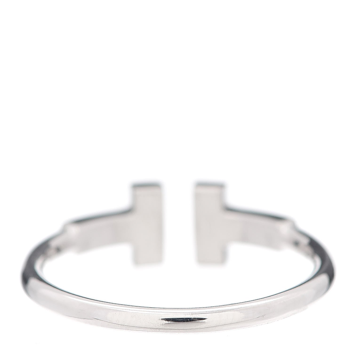 Tiffany 18K White Gold Ruby T Wire Ring 53 6.5 3 of 5