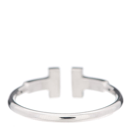 Tiffany 18K White Gold Ruby T Wire Ring 53 6.5 3 of 5