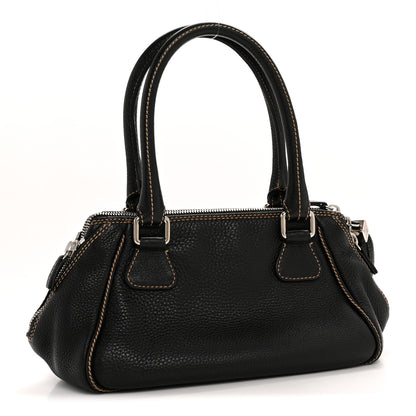 Chanel Calfskin Small Tassel Bowler  Black 3 of 15