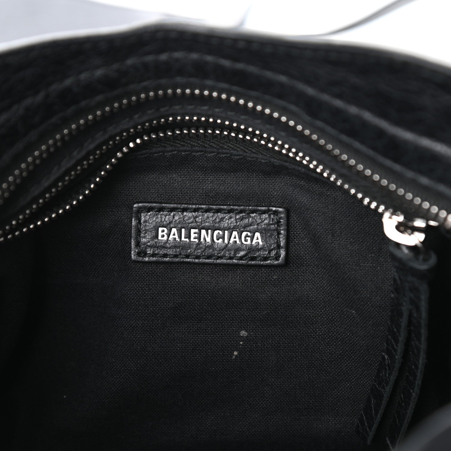 Balenciaga Agneau Classic Silver Hardware Mini City Logo Strap Black Jaune Soleil 6 of 8