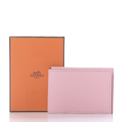 Hermes Chevre Mysore Guernesey Card Case Rose Sakura 8 of 8