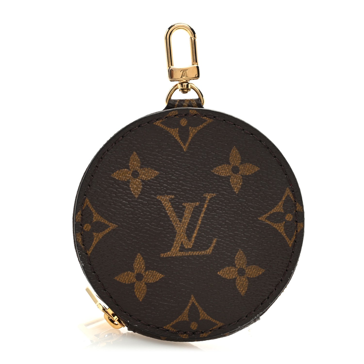 Louis Vuitton Monogram OnTheGo East West Round Coin Purse Red 1 of 6