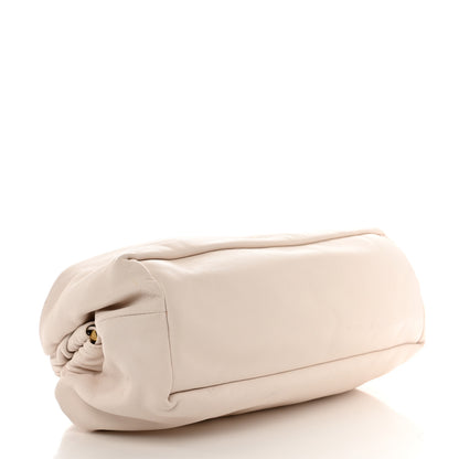 Mansur Gavriel Lambskin Cloud Clutch White 4 of 13