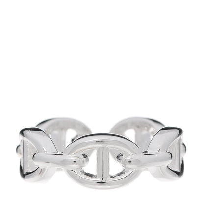 Hermes Sterling Silver PM Chaine d'Ancre Enchainee Band Ring 51 5.75 1 of 6