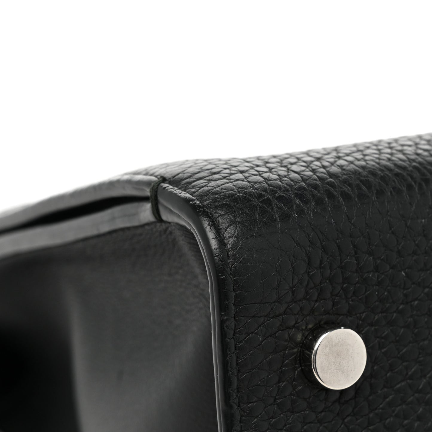 Grained Calfskin Medium Diorever Flap Black