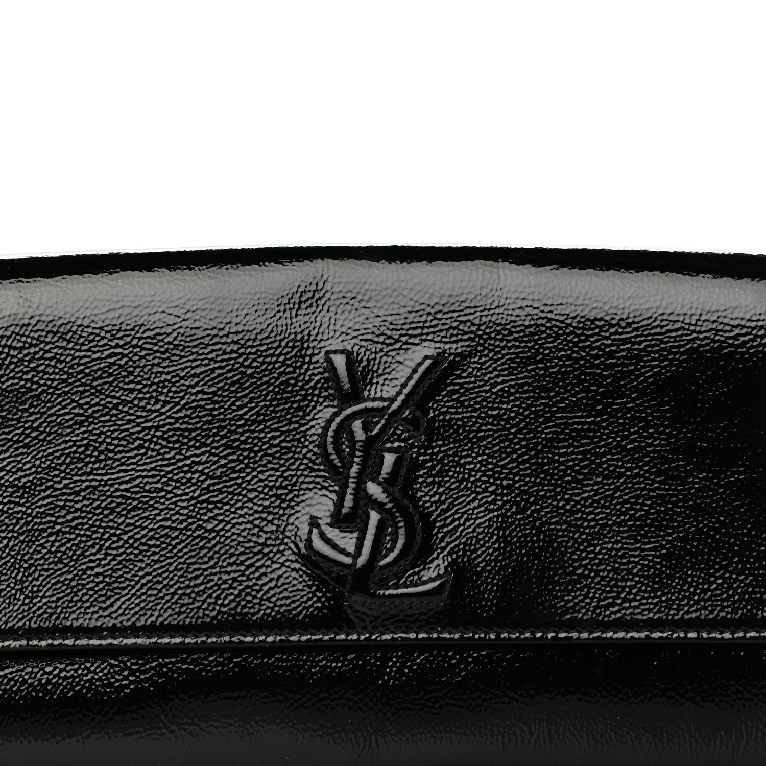 Saint Laurent Textured Patent Monogram Small Belle De Jour Clutch Black 7 of 12