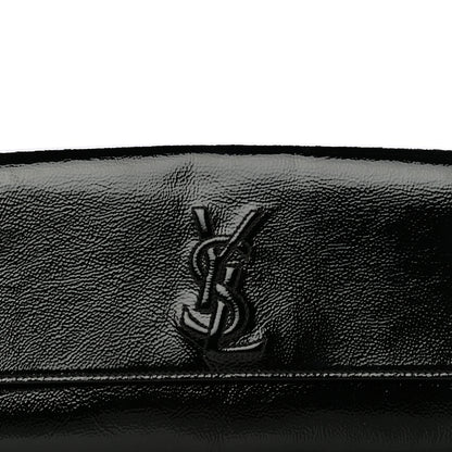 Saint Laurent Textured Patent Monogram Small Belle De Jour Clutch Black 7 of 12
