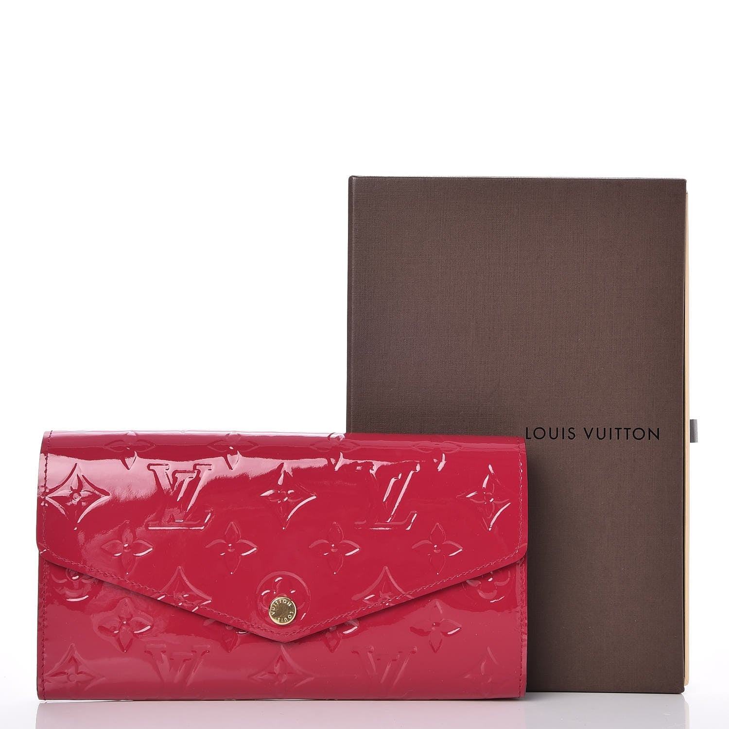 Louis Vuitton Vernis Sarah Wallet NM Rose Indien 8 of 8