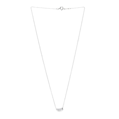 Tiffany Sterling Silver 11mm Elsa Peretti Bean Pendant Necklace 3 of 5