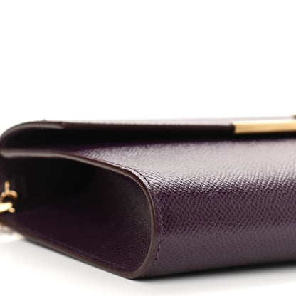 Salvatore Ferragamo Hammered Calfskin Gancini Icona Mini Bag Blackberry 15 of 17