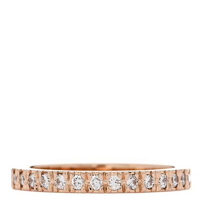 Tiffany 18K Rose Gold Diamond Soleste Half Eternity Band Ring 46 3.75 1 of 4