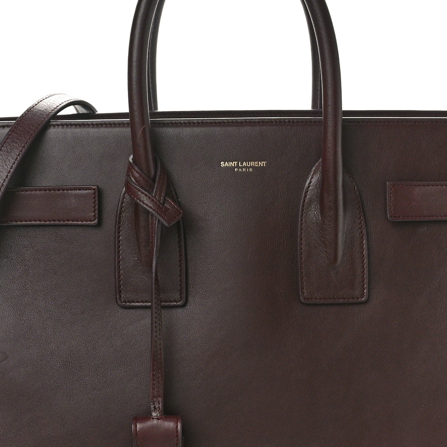 Saint Laurent Calfskin Small Sac De Jour Amarena 8 of 10