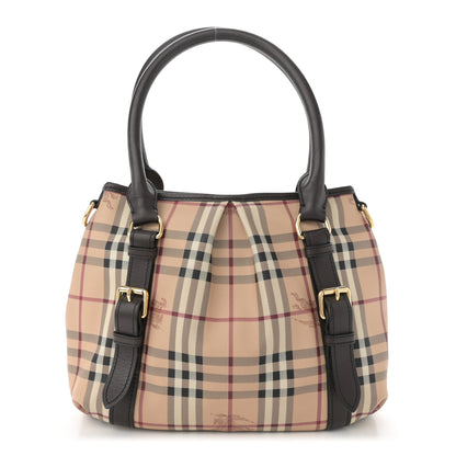 Burberry Haymarket Check Small Northfield Tote Chocolate 1 of 15