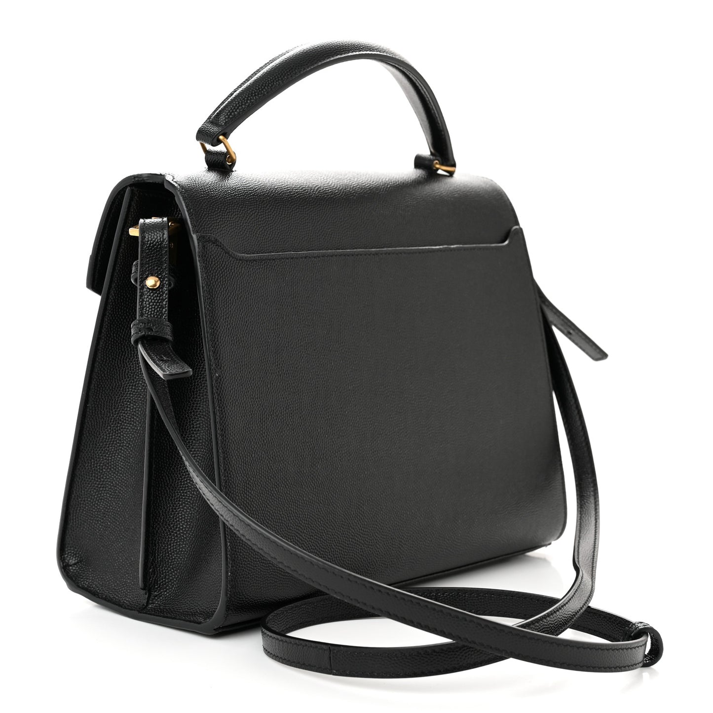 Grain de Poudre Medium Classic Monogram Cassandra Top Handle Black