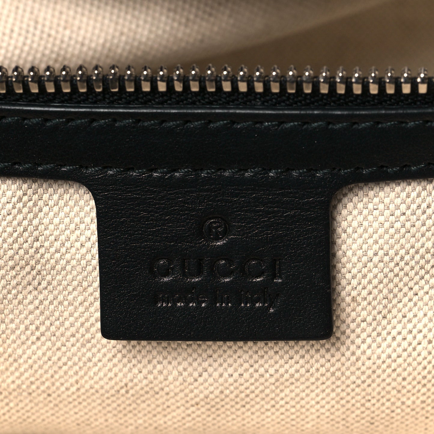 Calfskin GG Tennis Embossed Tote Bag Black