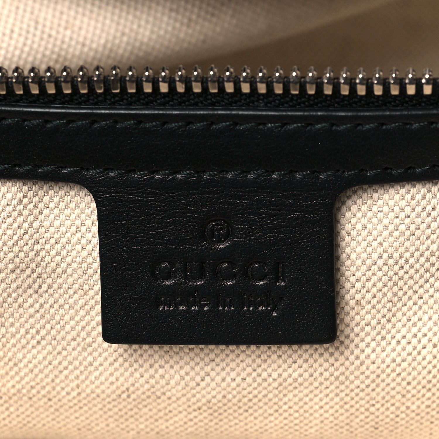 Gucci Calfskin GG Tennis Embossed Tote Bag Black 5 of 10