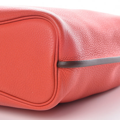 Hermes Taurillon Clemence Barenia So Kelly 22 Rouge Pivoine Fauve 9 of 9