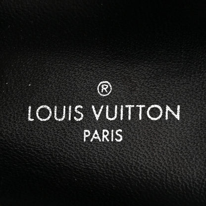 Louis Vuitton Calfskin Padded Nylon Monogram Paseo Flat Comfort Sandals 36 Black 7 of 14