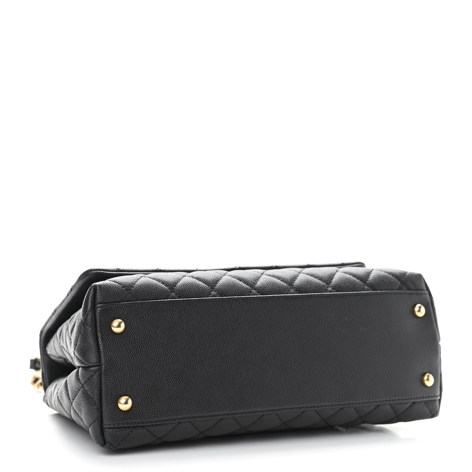 Chanel Caviar Quilted Small Coco Handle Flap Black 4 of 10