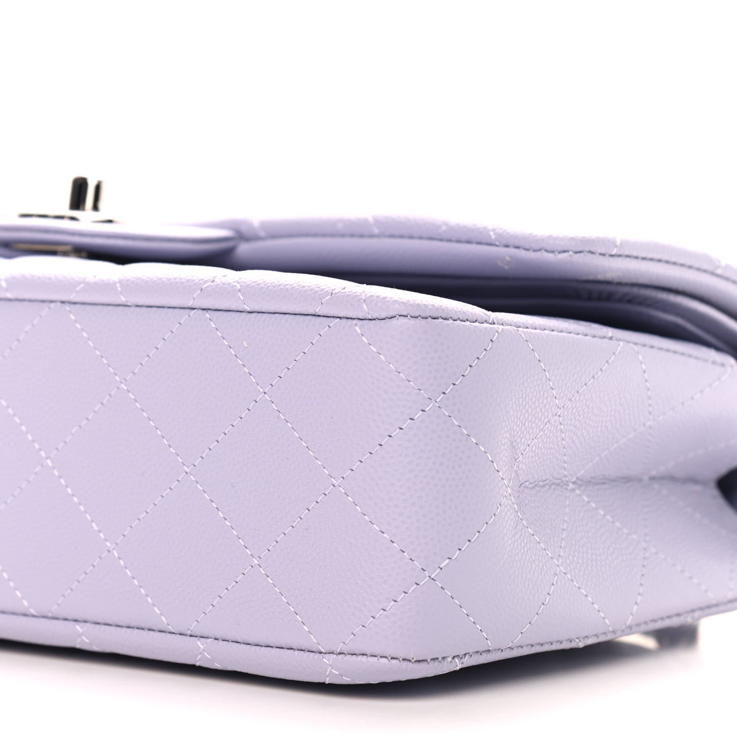 Chanel Caviar Quilted Medium Double Flap Light Purple 9 of 9